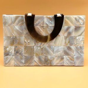 Vintage Mother of Pearl Tile Bag